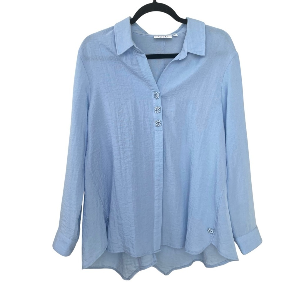Habitat Blue Oversized Blouse Large